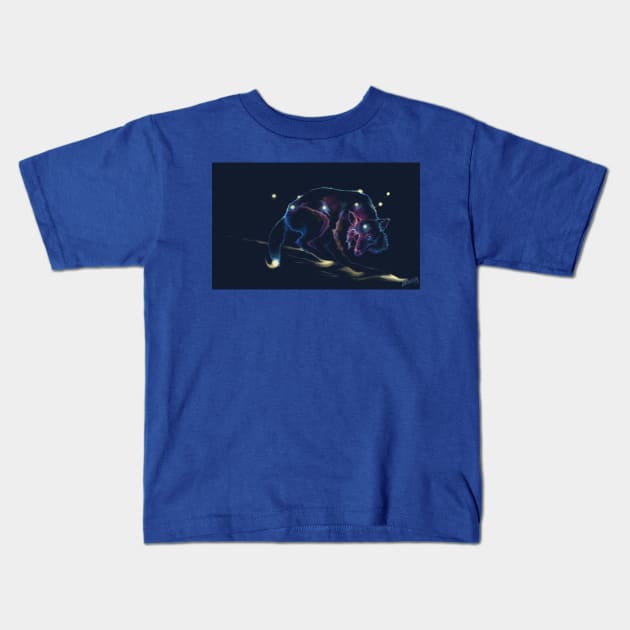 Astral Wolf Kids T-Shirt by August